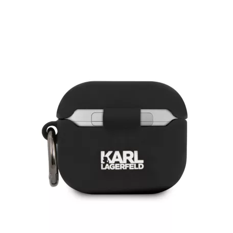 Karl Lagerfeld Choupette Head Apple Airpods 3 szilikon tok fekete (KLACA3SILCHBK)