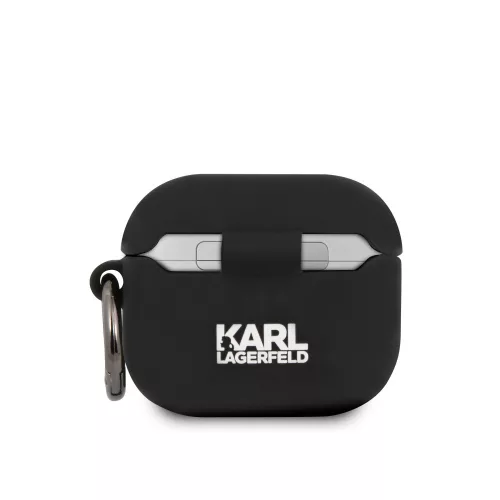 Karl Lagerfeld Choupette Head Apple Airpods 3 szilikon tok fekete (KLACA3SILCHBK)