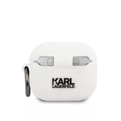   Karl Lagerfeld Apple Airpods 3 szilikon tok fehér (KLACA3SILKHWH)