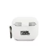 Karl Lagerfeld Choupette Head Apple Airpods 3 szilikon tok fehér (KLACA3SILCHWH)