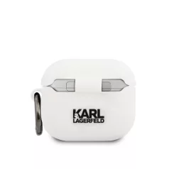   Karl Lagerfeld Rue St Guillaume Apple Airpods 3 szilikon tok fehér (KLACA3SILRSGWH)