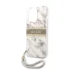 Guess Apple iPhone 13 Pro Max (6.7) TPU Marble Stripe hátlapvédő tok szürke (GUHCP13XKMABGR)