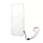 Guess Apple iPhone 13 Pro (6.1) TPU Marble Stripe hátlapvédő tok pink (GUHCP13LKMABPI)