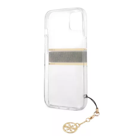 Guess Apple iPhone 13 Mini (5.4) PC/TPU 4G hátlapvédő tok barna (GUHCP13SKB4GBR)