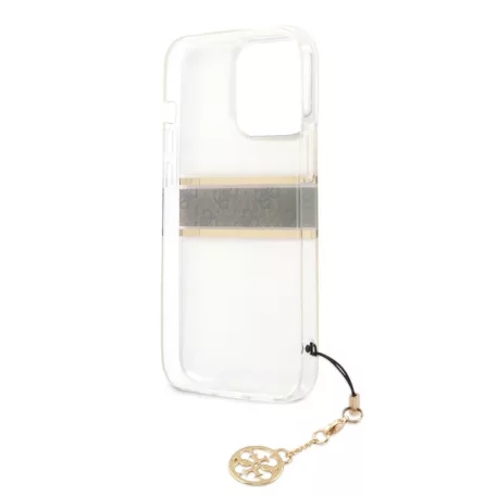 Guess Apple iPhone 13 Pro (6.1) PC/TPU 4G hátlapvédő tok barna (GUHCP13LKB4GBR)