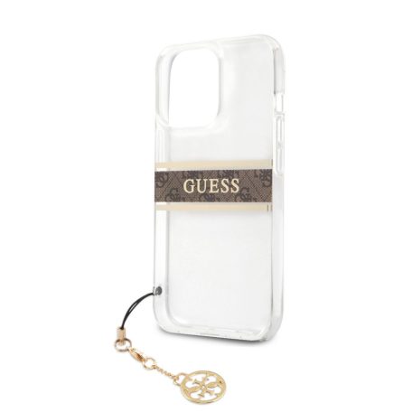 Guess Apple iPhone 13 Pro Max (6.7) PC/TPU 4G hátlapvédő tok barna (GUHCP13XKB4GBR)