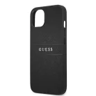 Guess Apple iPhone 13 Mini (5.4) PU Leather Saffiano hátlapvédő tok fekete (GUHCP13SPSASBBK)