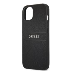   Guess Apple iPhone 13 Pro (6.1) PU Leather Saffiano hátlapvédő tok fekete (GUHCP13LPSASBBK)