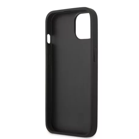 Guess Apple iPhone 13 Pro (6.1) PU Leather Saffiano hátlapvédő tok fekete (GUHCP13LPSASBBK)