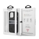 Guess Apple iPhone 13 Pro (6.1) PU 4G Printed Stripe hátlapvédő tok szürke (GUHCP13L4GDGR)