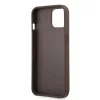 Guess Apple iPhone 13 (6.1) PU 4G Printed Stripe hátlapvédő tok barna (GUHCP13M4GDBR)