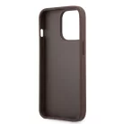 Guess Apple iPhone 13 Pro Max (6.7) PU 4G Printed Stripe hátlapvédő tok barna (GUHCP13X4GDBR)