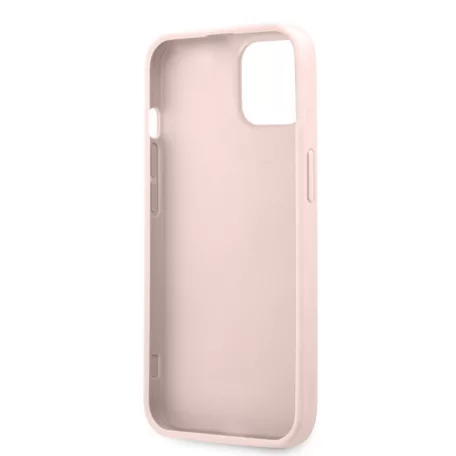 Guess Apple iPhone 13 Mini (5.4) PU 4G Printed Stripe hátlapvédő tok pink (GUHCP13S4GDPI)