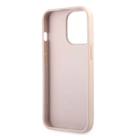 Guess Apple iPhone 13 Pro (6.1) PU 4G Printed Stripe hátlapvédő tok pink (GUHCP13L4GDPI)