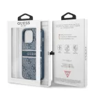 Guess Apple iPhone 13 Pro Max (6.7) PU 4G Printed Stripe hátlapvédő tok kék (GUHCP13X4GDBL)
