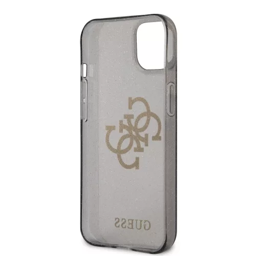 Guess Apple iPhone 13 Mini (5.4) TPU Big 4G Full Glitter hátlapvédő tok fekete (GUHCP13SPCUGL4GBK)
