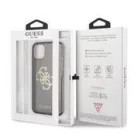 Guess Apple iPhone 13 (6.1) TPU Big 4G Full Glitter hátlapvédő tok fekete (GUHCP13MPCUGL4GBK)