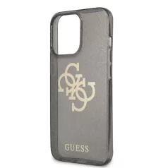   Guess Apple iPhone 13 Pro (6.1) TPU Big 4G Full Glitter hátlapvédő tok fekete (GUHCP13LPCUGL4GBK)