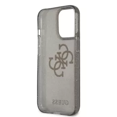   Guess Apple iPhone 13 Pro (6.1) TPU Big 4G Full Glitter hátlapvédő tok fekete (GUHCP13LPCUGL4GBK)
