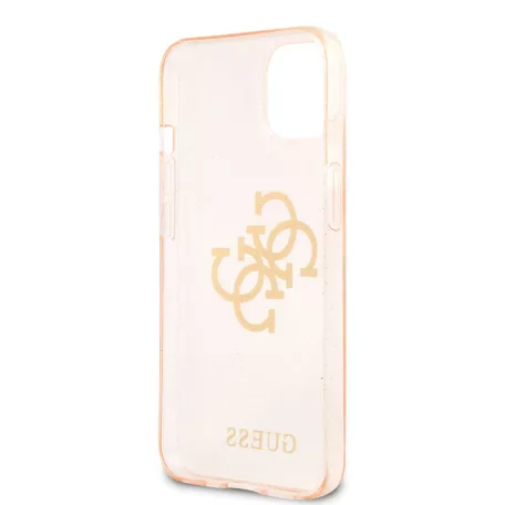 Guess Apple iPhone 13 Mini (5.4) TPU Big 4G Full Glitter hátlapvédő tok arany (GUHCP13SPCUGL4GGO)