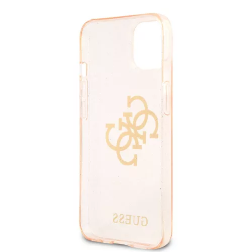 Guess Apple iPhone 13 Mini (5.4) TPU Big 4G Full Glitter hátlapvédő tok arany (GUHCP13SPCUGL4GGO)