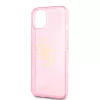 Guess Apple iPhone 13 Mini (5.4) TPU Big 4G Full Glitter hátlapvédő tok pink (GUHCP13SPCUGL4GPI)