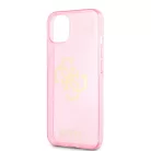 Guess Apple iPhone 13 Mini (5.4) TPU Big 4G Full Glitter hátlapvédő tok pink (GUHCP13SPCUGL4GPI)