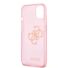 Guess Apple iPhone 13 (6.1) TPU Big 4G Full Glitter hátlapvédő tok pink (GUHCP13MPCUGL4GPI)