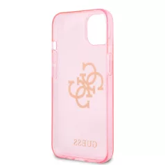  Guess Apple iPhone 13 (6.1) TPU Big 4G Full Glitter hátlapvédő tok pink (GUHCP13MPCUGL4GPI)