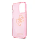 Guess Apple iPhone 13 Pro (6.1) TPU Big 4G Full Glitter hátlapvédő tok pink (GUHCP13LPCUGL4GPI)