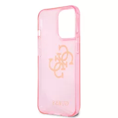   Guess Apple iPhone 13 Pro (6.1) TPU Big 4G Full Glitter hátlapvédő tok pink (GUHCP13LPCUGL4GPI)
