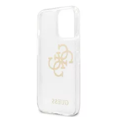  Guess Apple iPhone 13 Pro (6.1) TPU Big 4G Full Glitter hátlapvédő tok átlátszó (GUHCP13LPCUGL4GTR)