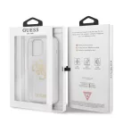 Guess Apple iPhone 13 Pro (6.1) TPU Big 4G Full Glitter hátlapvédő tok átlátszó (GUHCP13LPCUGL4GTR)