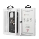 Guess Apple iPhone 13 Pro (6.1) PU 4G Metal Logo hátlapvédő tok szürke (GUHCP13L4GMGGR)