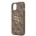 Guess Apple iPhone 13 (6.1) PU 4G Metal Logo hátlapvédő tok barna (GUHCP13M4GMGBR)
