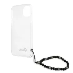   Guess Apple iPhone 13 (6.1) PC Script and Black Pearls hátlapvédő tok átlátszó (GUHCP13MKPSBK)