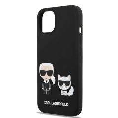   Karl Lagerfeld and Choupette Apple iPhone 13 (6.1) hátlapvédő tok fekete (KLHCP13MSSKCK)