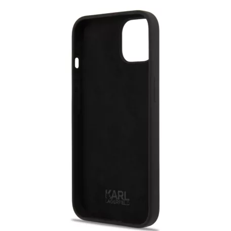 Karl Lagerfeld and Choupette Apple iPhone 13 (6.1) hátlapvédő tok fekete (KLHCP13MSSKCK)