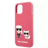 Karl Lagerfeld and Choupette Apple iPhone 13 Mini (5.4) hátlapvédő tok piros (KLHCP13SSSKCP)
