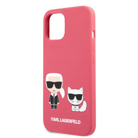 Karl Lagerfeld and Choupette Apple iPhone 13 Mini (5.4) hátlapvédő tok piros (KLHCP13SSSKCP)