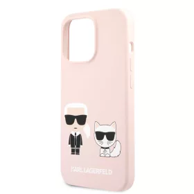   Karl Lagerfeld and Choupette Apple iPhone 13 Mini (5.4) hátlapvédő tok pink (KLHCP13SSSKCI)