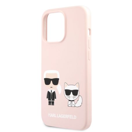 Karl Lagerfeld and Choupette Apple iPhone 13 Mini (5.4) hátlapvédő tok pink (KLHCP13SSSKCI)