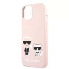   Karl Lagerfeld and Choupette Apple iPhone 13 (6.1) hátlapvédő tok pink (KLHCP13MSSKCI)