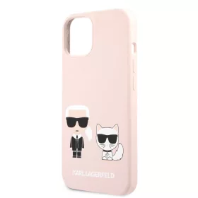   Karl Lagerfeld and Choupette Apple iPhone 13 (6.1) hátlapvédő tok pink (KLHCP13MSSKCI)