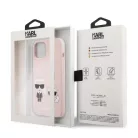 Karl Lagerfeld and Choupette Apple iPhone 13 (6.1) hátlapvédő tok pink (KLHCP13MSSKCI)