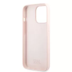   Karl Lagerfeld and Choupette Apple iPhone 13 Pro (6.1) hátlapvédő tok pink (KLHCP13LSSKCI)