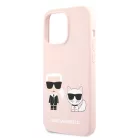 Karl Lagerfeld and Choupette Apple iPhone 13 Pro Max (6.7) hátlapvédő tok pink (KLHCP13XSSKCI)