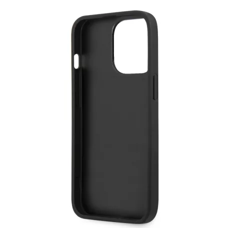 Karl Lagerfeld and Choupette Apple iPhone 13 Pro (6.1) PU Leather hátlapvédő tok fekete (KLHCP13LPCUSKCBK)
