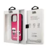 Karl Lagerfeld and Choupette Apple iPhone 13 Pro (6.1) PU Leather hátlapvédő tok Fuchsia (KLHCP13LPCUSKCP)