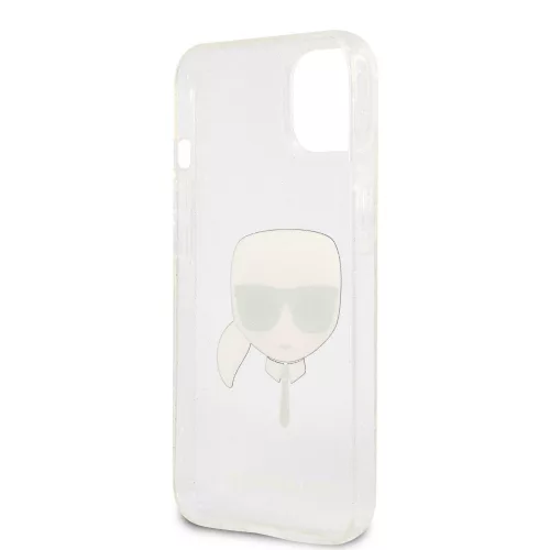 Karl Lagerfeld Apple iPhone 13 Mini (5.4) TPU Full Glitter hátlapvédő tok ezüst (KLHCP13SKHTUGLS)